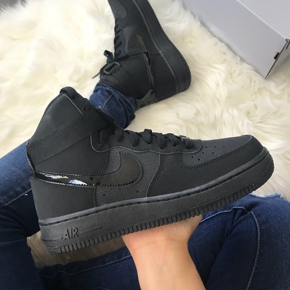 nike air force 1 high triple black